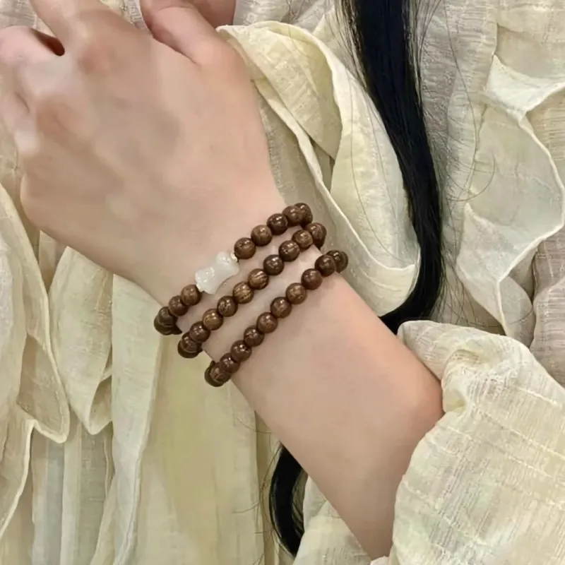 Yi Mingju Golden Sandalwood Bracelets Unisex-3