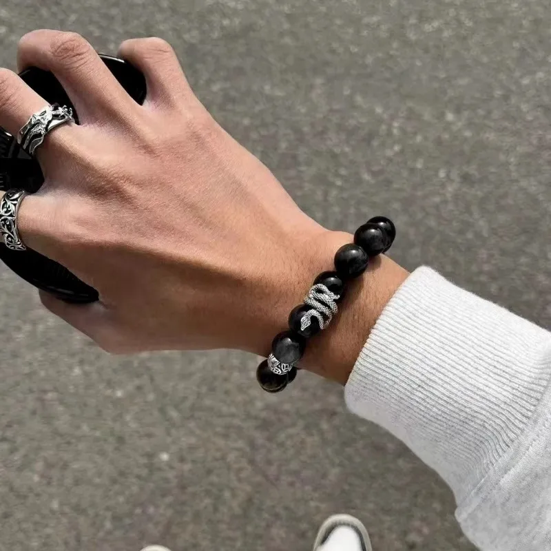 Yi Mingju Obsidian Bracelets Unisex-3