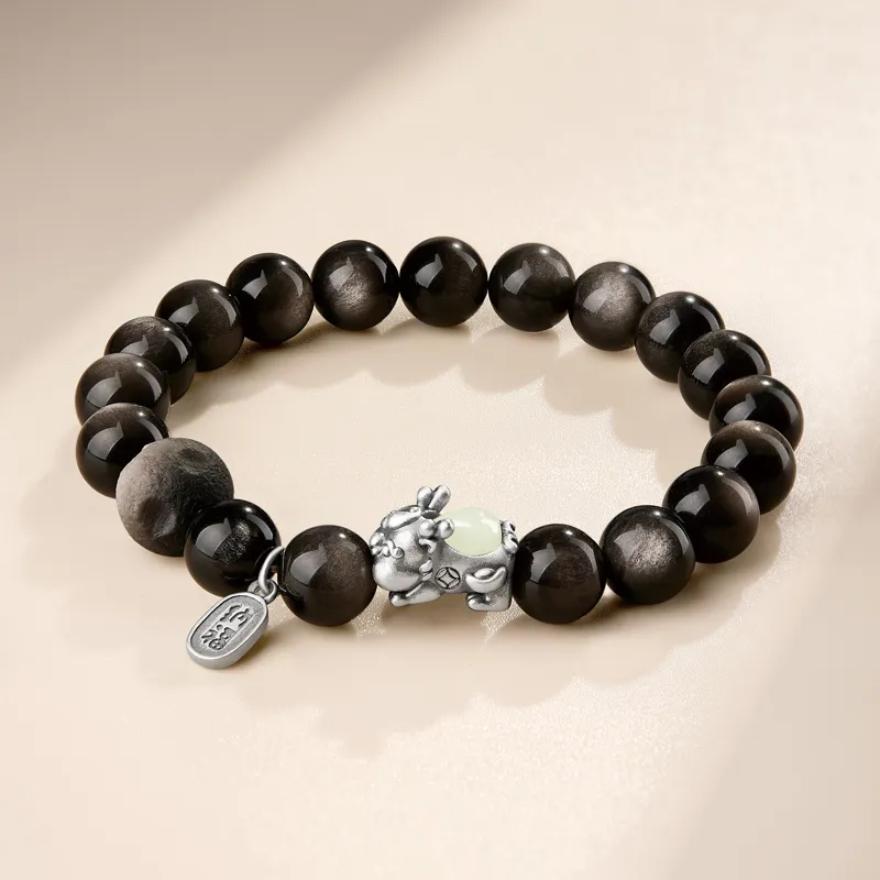 Yi Mingju Obsidian Bracelets Unisex-1
