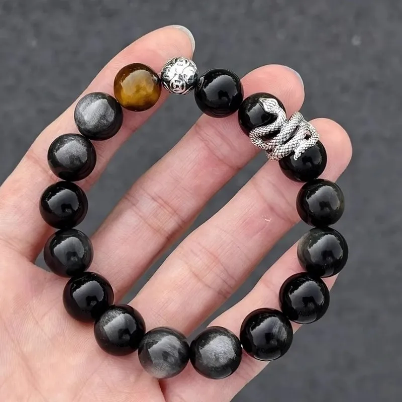 Yi Mingju Obsidian Bracelets Unisex-1