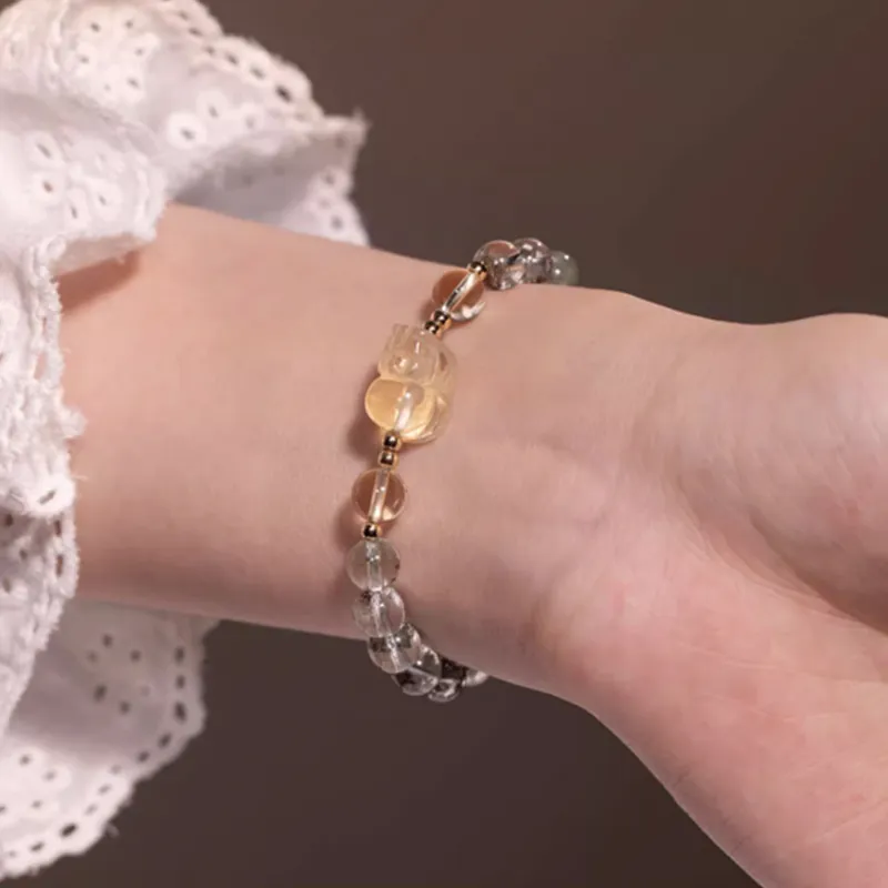 Yi Mingju Crystal Jade Bracelets Women's-3