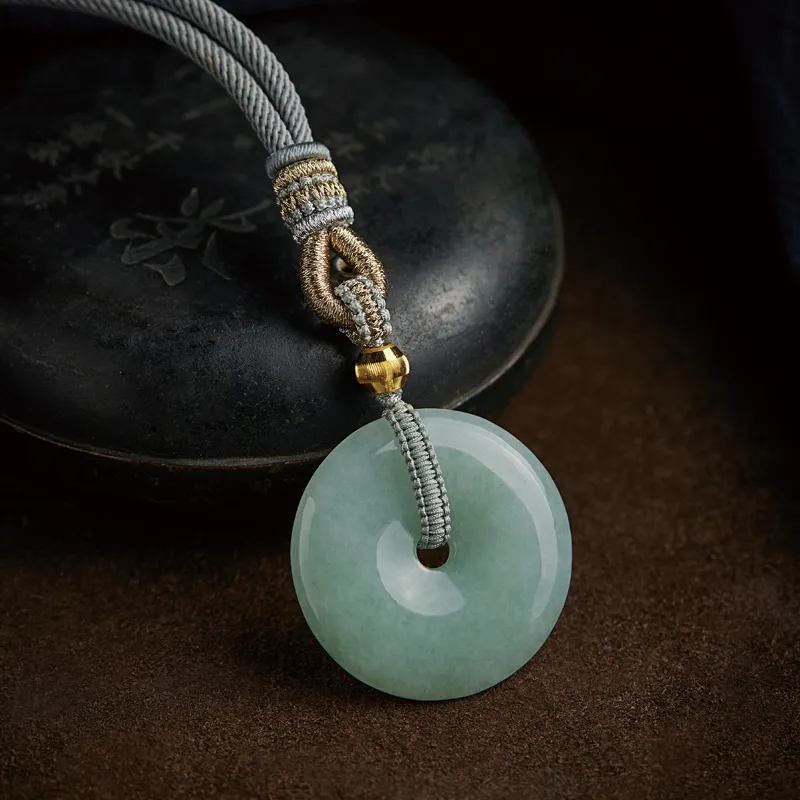 Yi Mingju Ice Type Jadeite Pendants Unisex-1