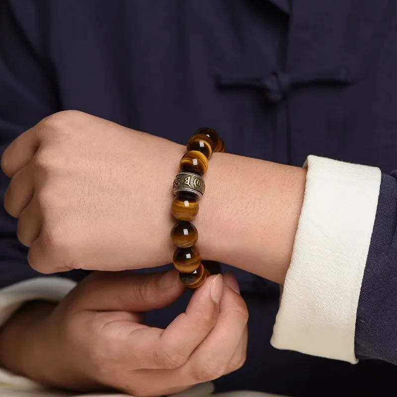 Yi Mingju Tiger's Eye Stone Bracelets Unisex-4