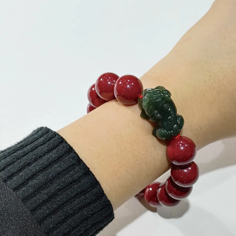Yi Mingju Cinnabar Bracelets Unisex-1