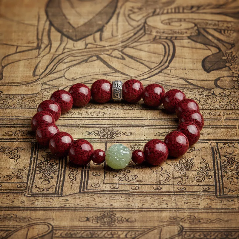 Yi Mingju Cinnabar Bracelets Unisex-5