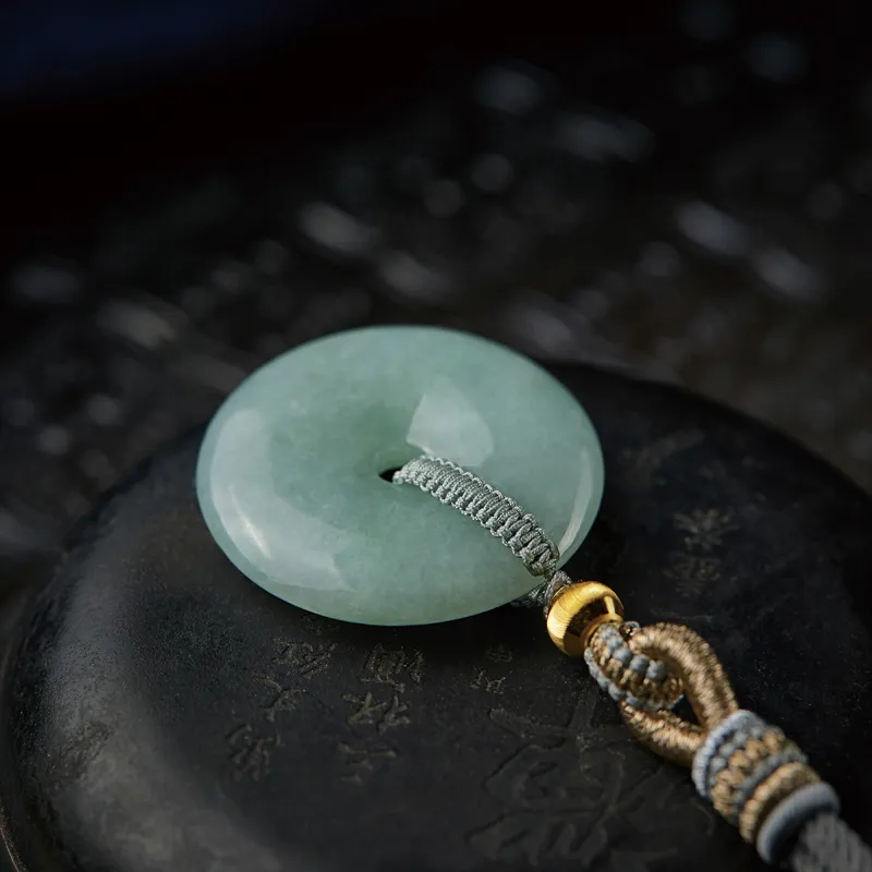 Yi Mingju Ice Type Jadeite Pendants Unisex-4