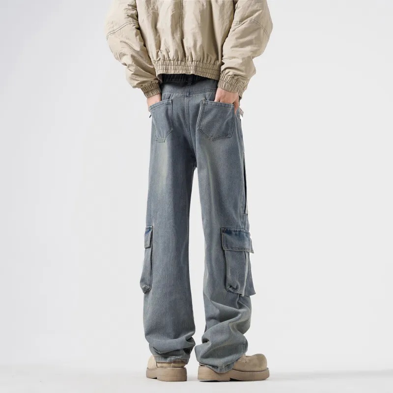 BENATRY Jeans Unisex Vintage Blue-1