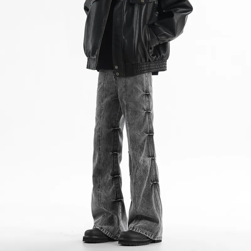 BENATRY Jeans Unisex Black Gray Color-3