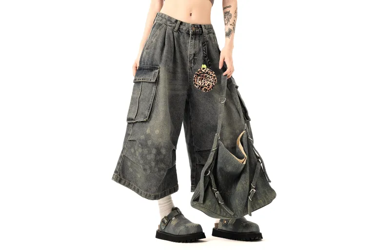 BENATRY Denim Shorts Unisex Blue-2