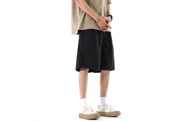 BENATRY Casual Shorts Unisex Burgundy-3