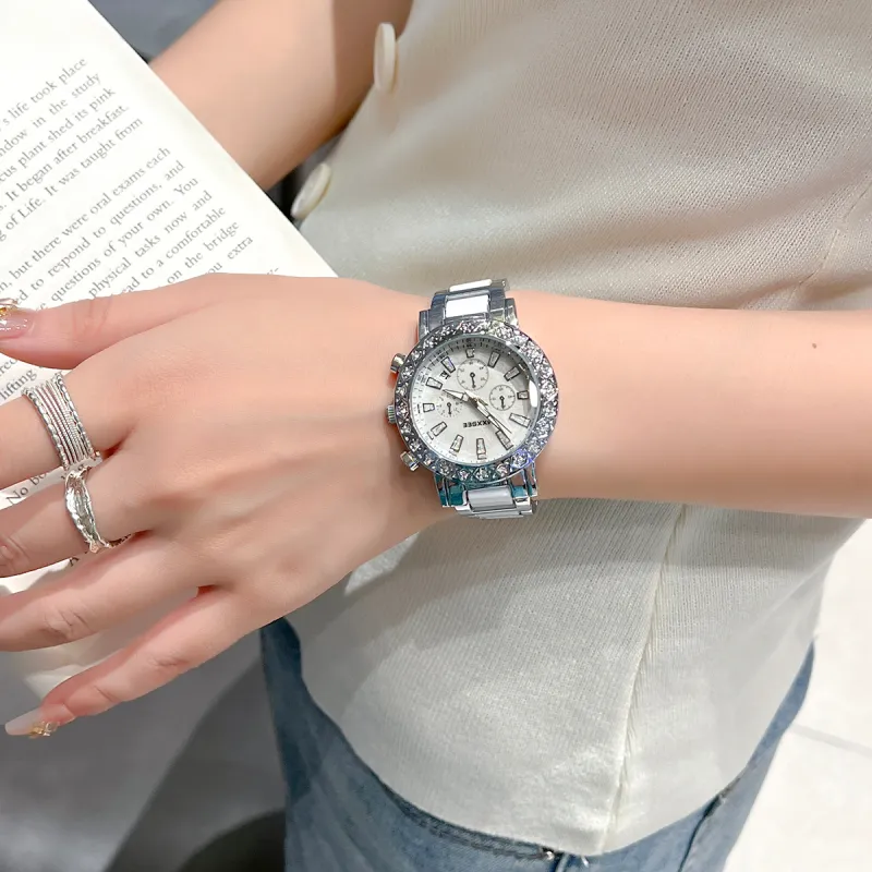 MXXSEE Automatic Mechanical Movement Steel Strap Watch Unisex White Dial-36