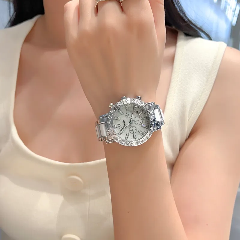 MXXSEE Automatic Mechanical Movement Steel Strap Watch Unisex White Dial-20