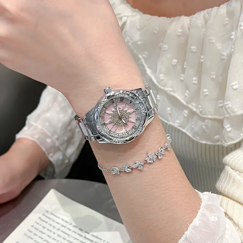 MXXSEE Automatic Mechanical Movement Stainless Steel Watchband Watch Unisex Cut Out Dial-4