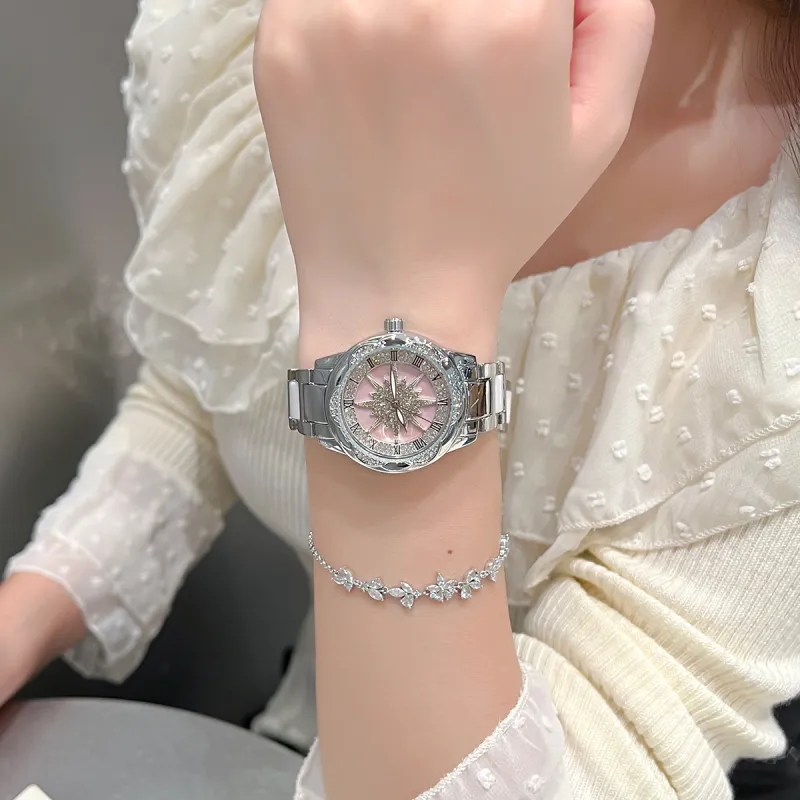 MXXSEE Automatic Mechanical Movement Stainless Steel Watchband Watch Unisex Cut Out Dial-5