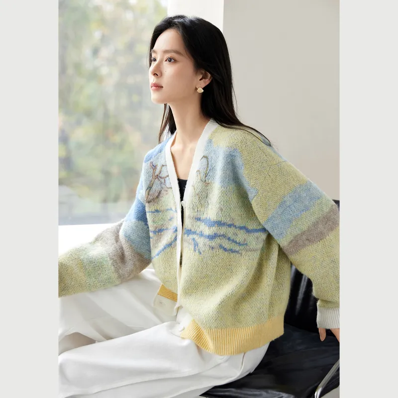 DIALOGUE Sweaters Women's Sunset Yellow-5