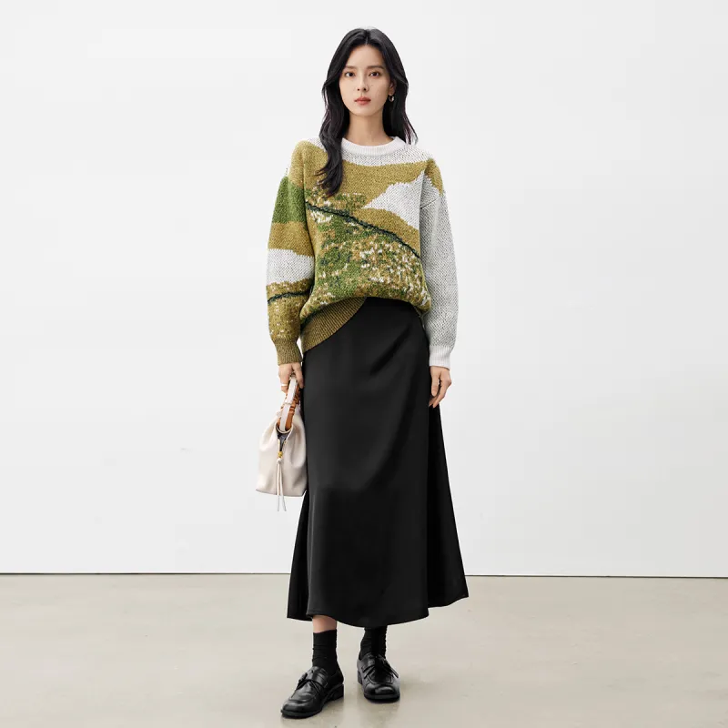 DIALOGUE Sweaters Women's Light Grass Green-2