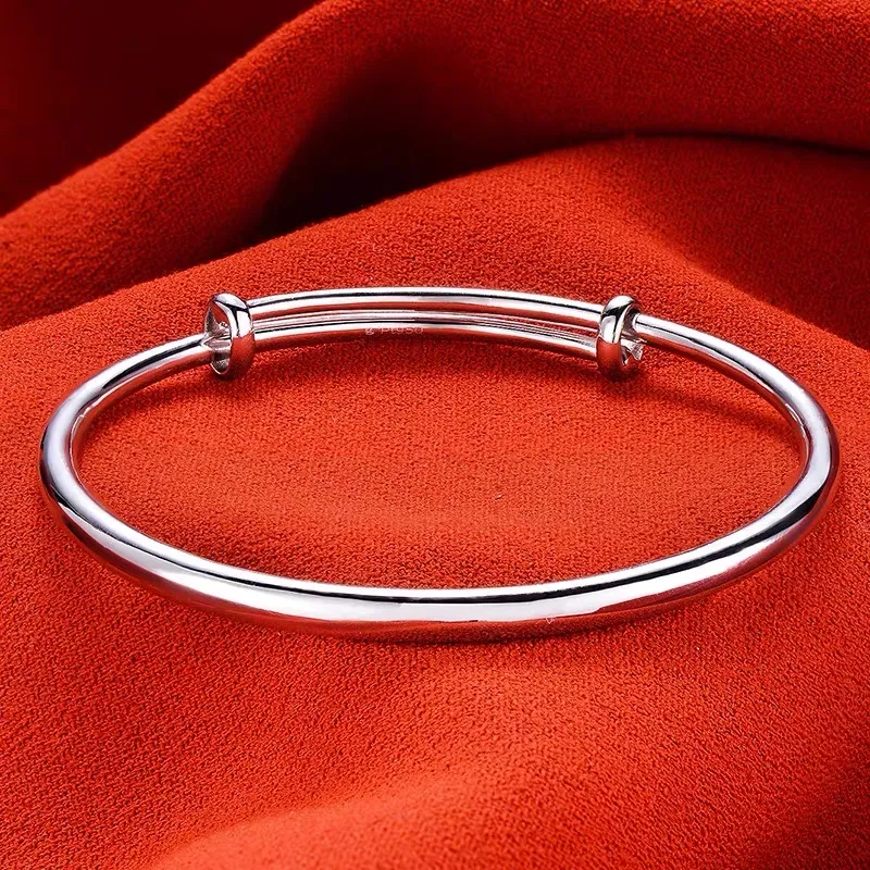 Gifts Minimalist Style Push Pull Adjustable Bangles Unisex-3