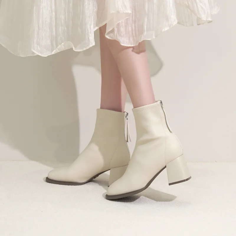 Me&Ce Ankle Boots Women's Black/White/Brown-2