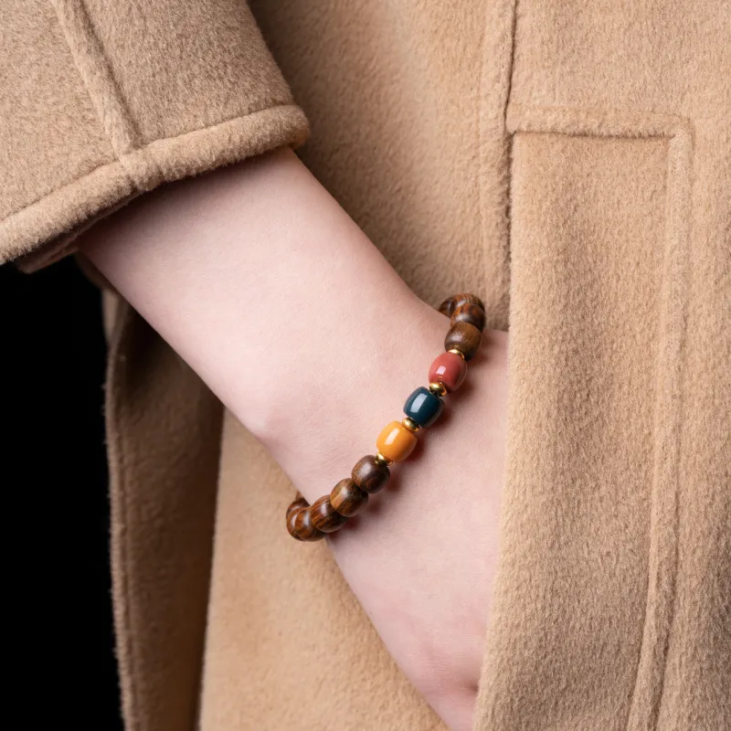 Santan Lodge Padauk Wooden Bracelets Unisex-3