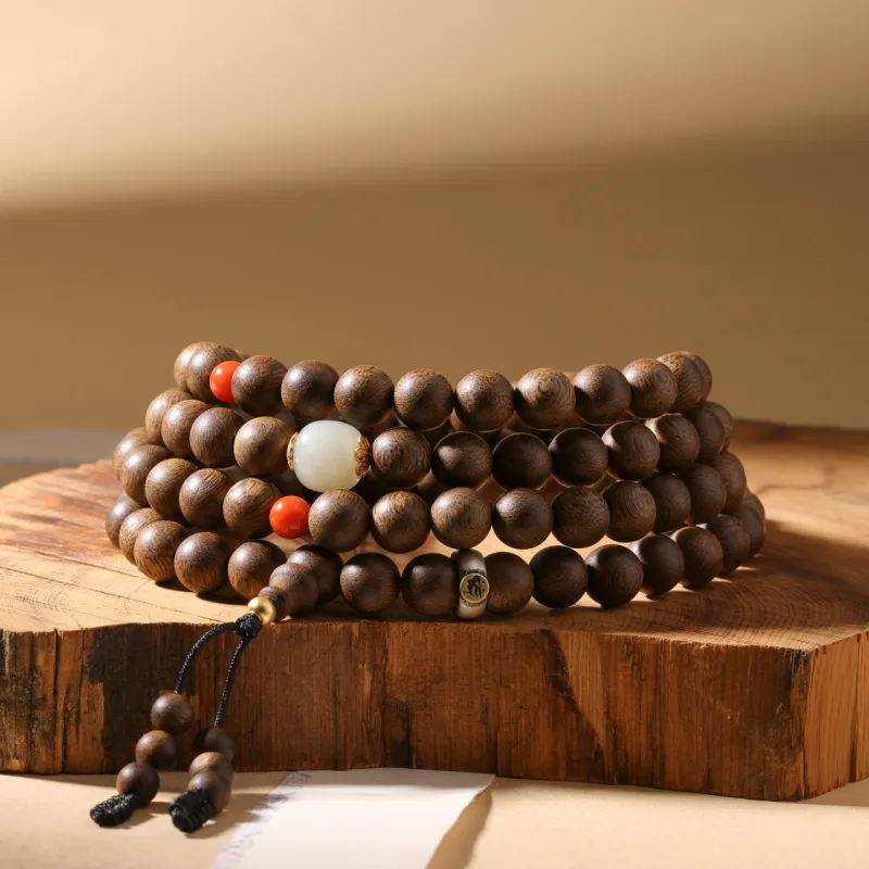 Santan Lodge Fragrance Agarwood Wooden Bracelets Unisex-1
