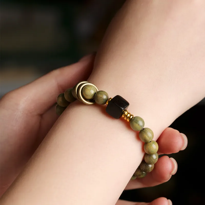 Santan Lodge Golden Sandalwood Bracelets Unisex-3