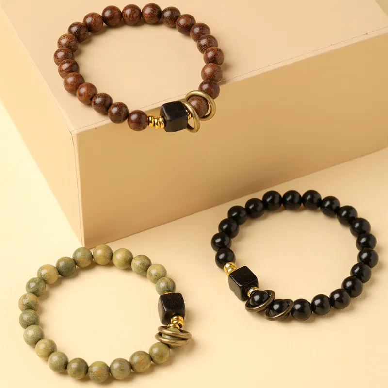 Santan Lodge Golden Sandalwood Bracelets Unisex-4