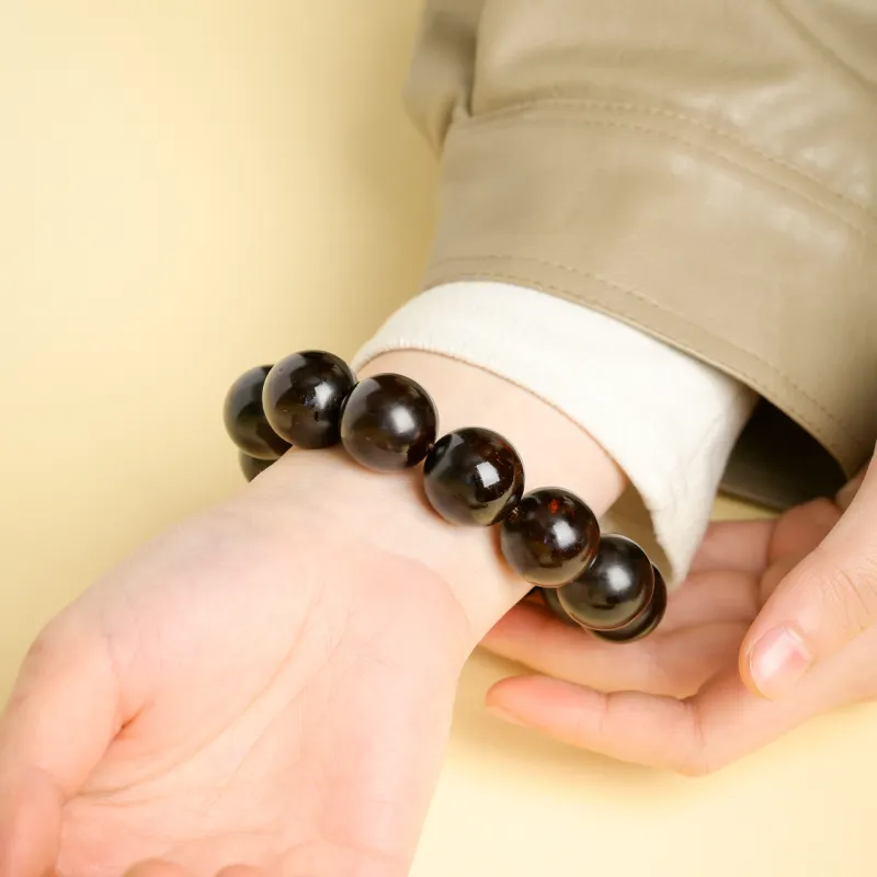 Santan Lodge Pterocarpus Wooden Bracelets Unisex-3