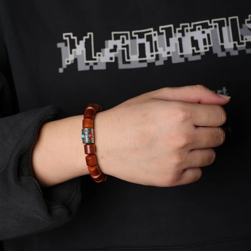 Santan Lodge Thuja Wooden Bracelets Unisex-3