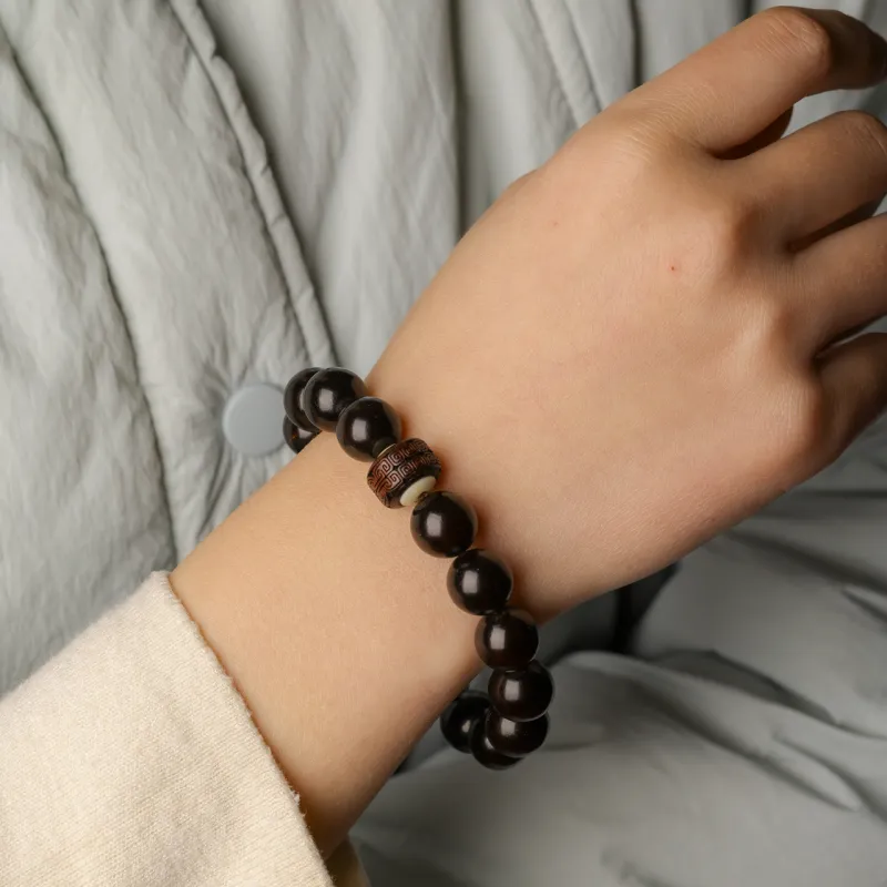 Santan Lodge Pterocarpus Wooden Bracelets Unisex-3