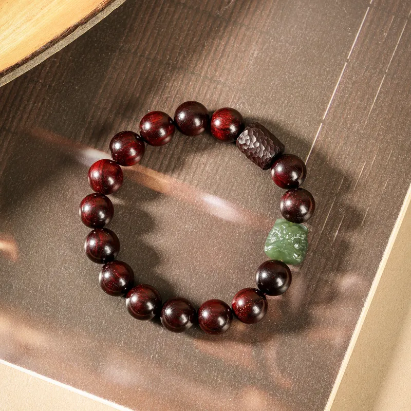 Santan Lodge Pterocarpus Wooden Bracelets Unisex-2