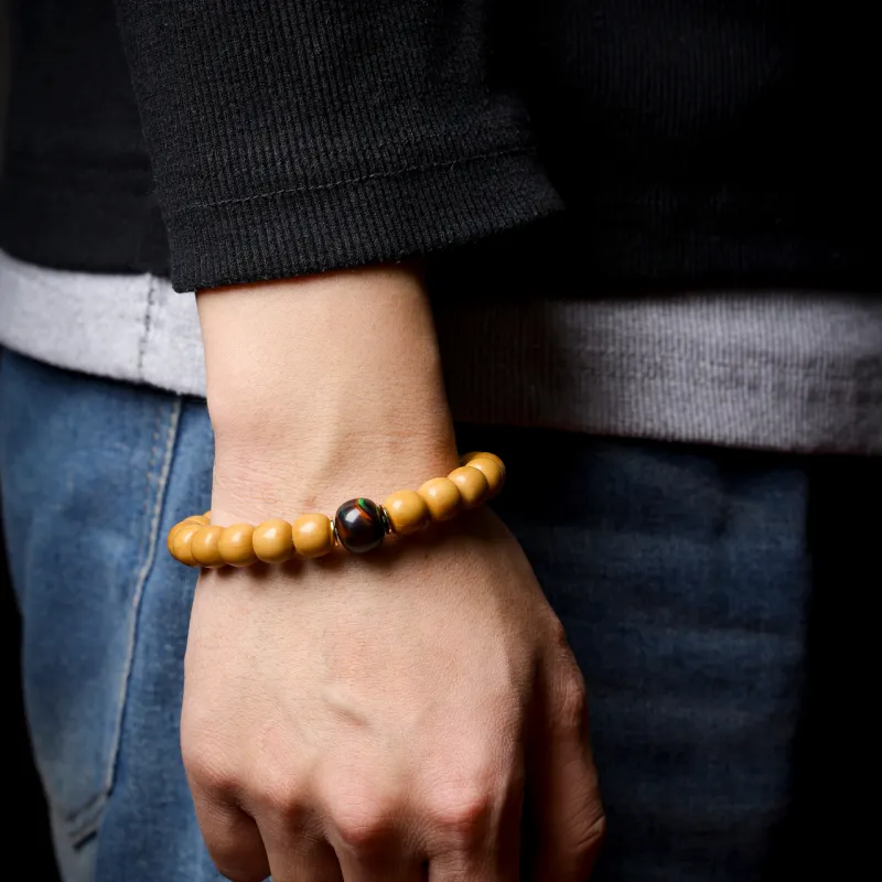 Santan Lodge Monkey Head Walnut Bracelets Unisex-4