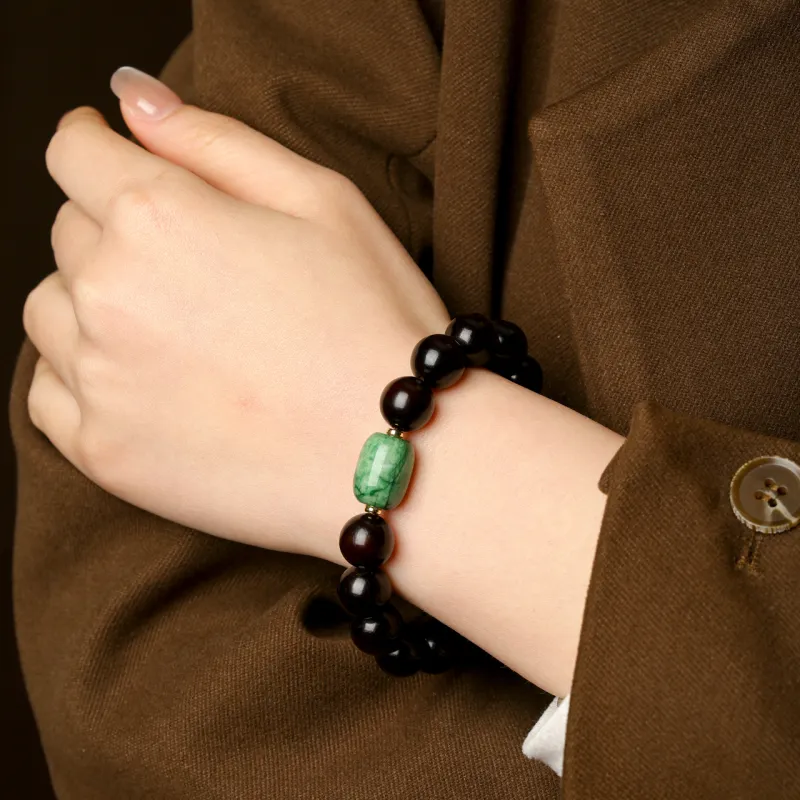 Santan Lodge Pterocarpus Wooden Bracelets Unisex-4