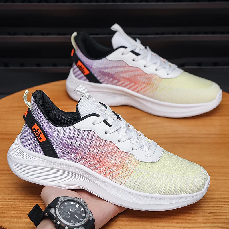 Prince McQueen Cushioned Slip-Resistant Breathable Low-Top Running Shoes Men's-21