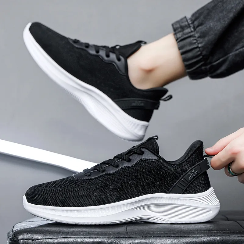 Prince McQueen Cushioned Slip-Resistant Breathable Low-Top Running Shoes Men's-4