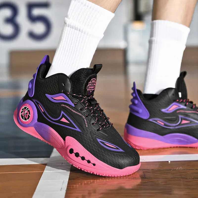 Prince McQueen Cushioning Slip Resistant Coverage High Top Basketball Shoes Men's-22