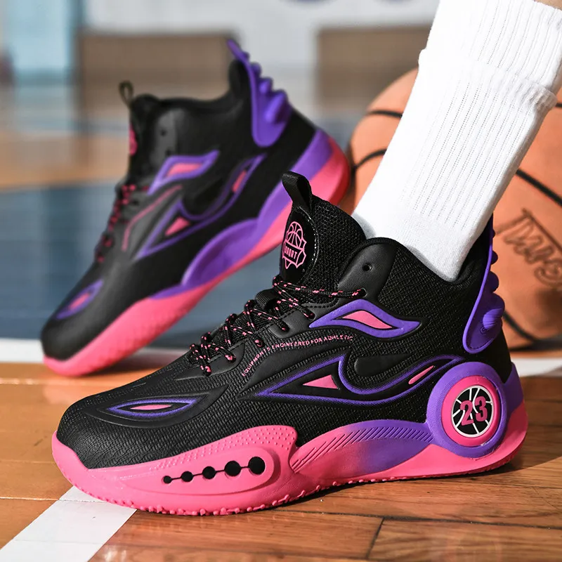 Prince McQueen Cushioning Slip Resistant Coverage High Top Basketball Shoes Men's-21