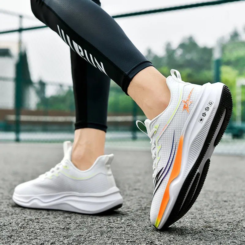 Prince McQueen Cushioned Slip-Resistant Abrasion-Resistant Low-Top Running Shoes Men's-3