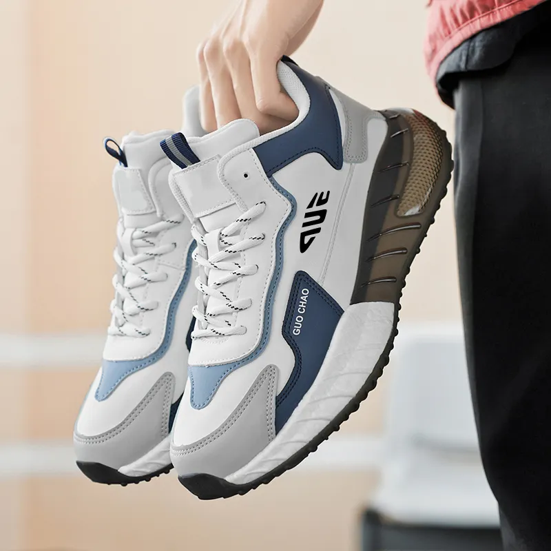 Prince McQueen Shock Absorbers With Slip Resistant And Abrasion Resistant Properties Mid Top Casual Shoes Men's-3
