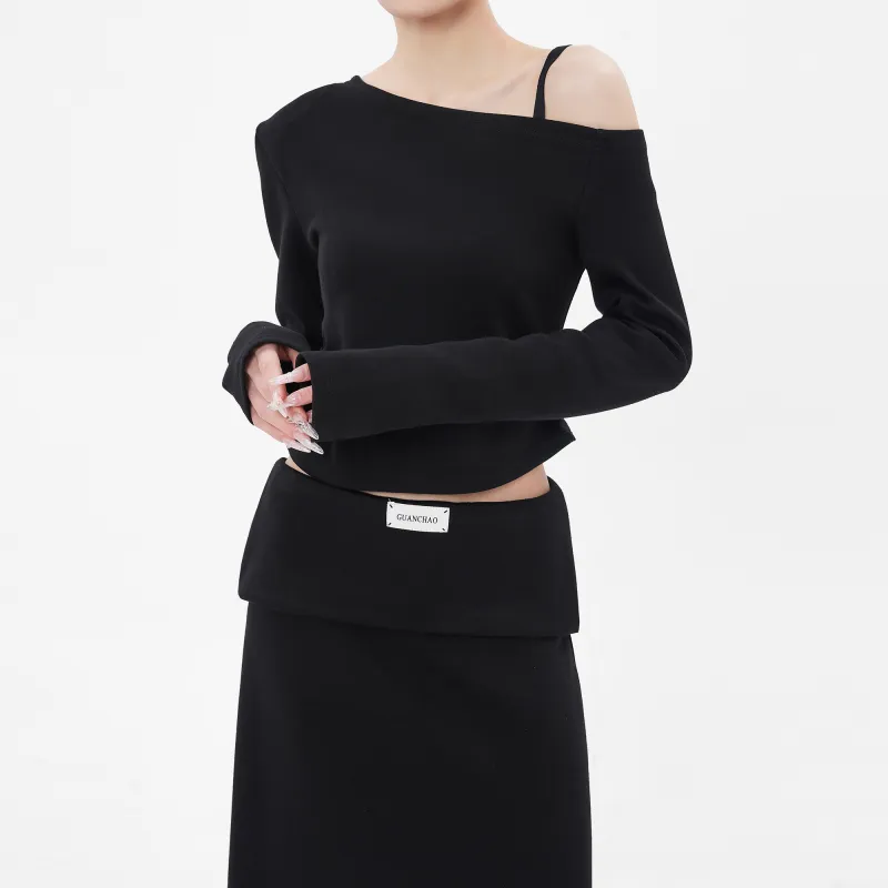 EDX Crop Tops Women's Black-6