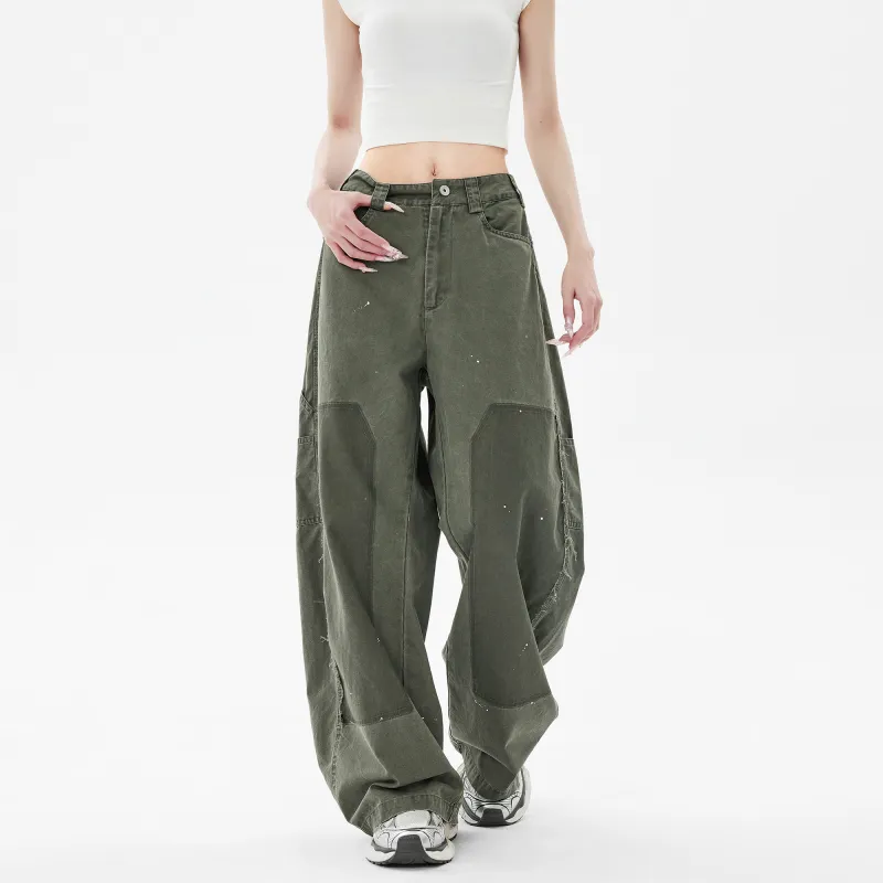 E.D.X Casual Pants Women's Army Green-5