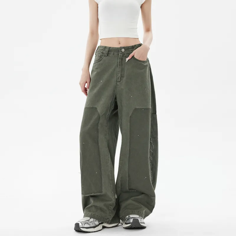 E.D.X Casual Pants Women's Army Green-2