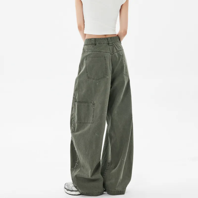 E.D.X Casual Pants Women's Army Green-6