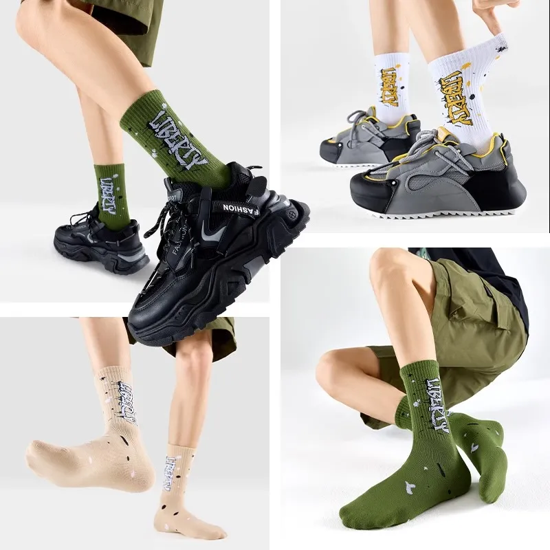 LUOLIAN Mid Calf Socks Men's 5 Pack-1