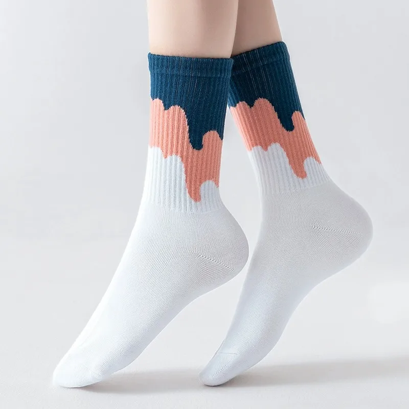 LUOLIAN Mid Calf Socks Women's 5 Pack-26