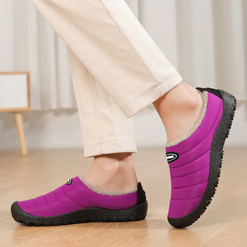 Leyang Wrap toe Slippers Women's Fuchsia-7
