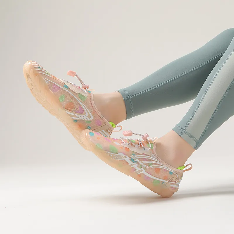 Leyang Low Top Training Shoes Women's Colorful Pool Apricot-6