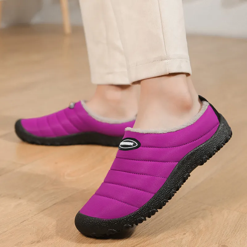 Leyang Wrap toe Slippers Women's Fuchsia-8