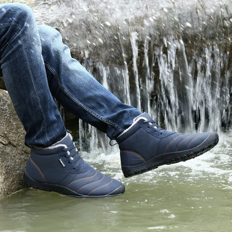 Leyang Mid Top Outdoor Shoes Unisex Dark Blue-4
