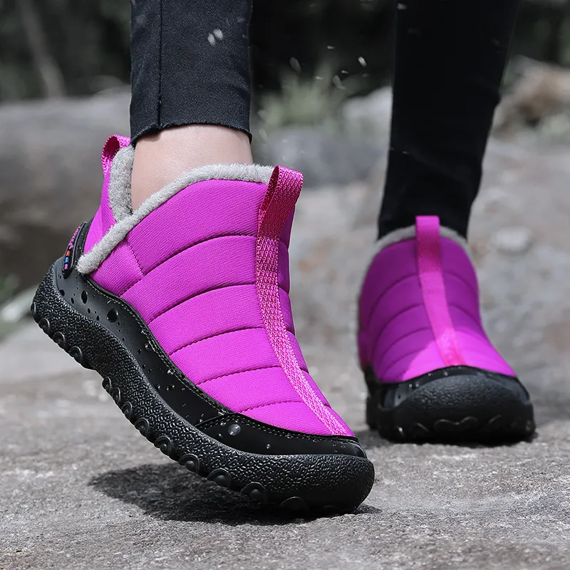 Leyang Low Top Outdoor Shoes Women's Black Rose Red-5