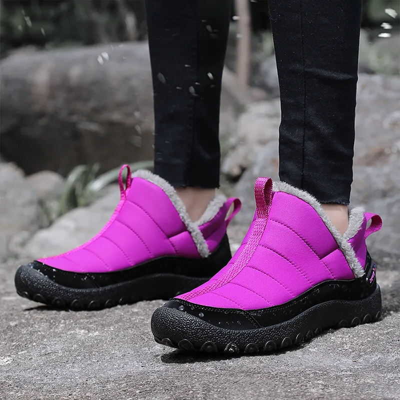 Leyang Low Top Outdoor Shoes Women's Black Rose Red-6